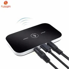 Fuloophi B6 2in1 Bluetooth 4,1 передатчик и приемник Беспроводной аудио адаптер Aux 3,5 мм аудио плеер для iphone samsung смартфон