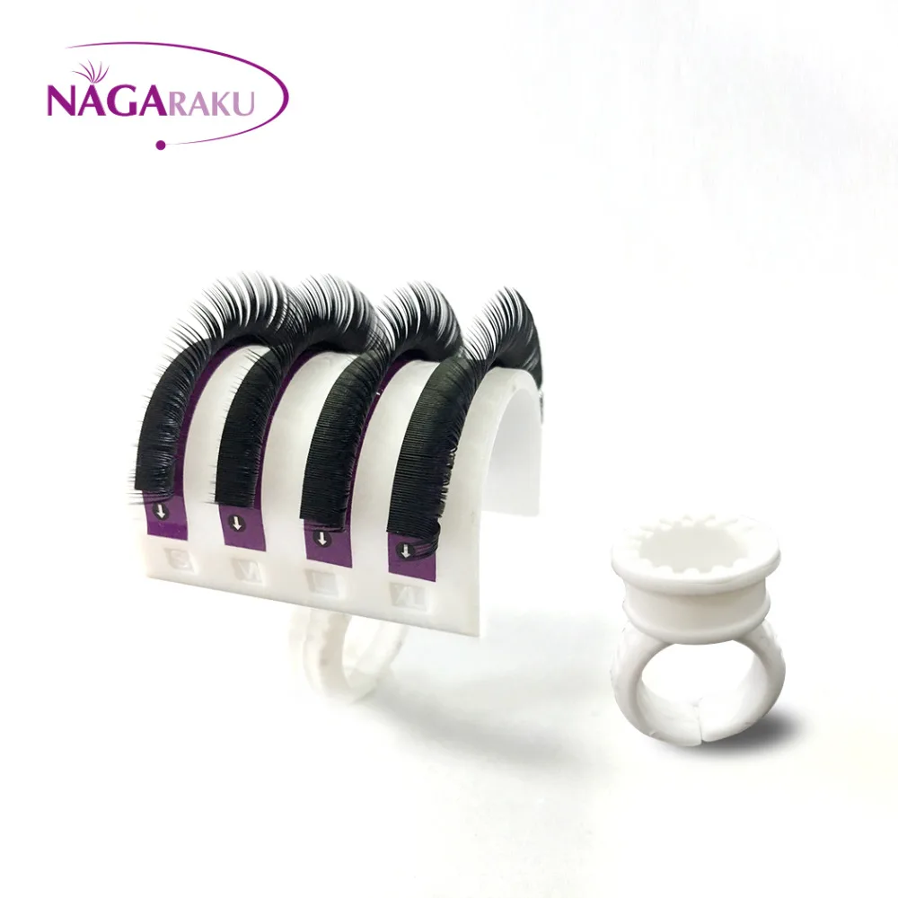 

NAGARAKU 50pcs/set U Shape Ring for Eyelash Extension False Eyelashes Mink Lashes u-band Lash Holder