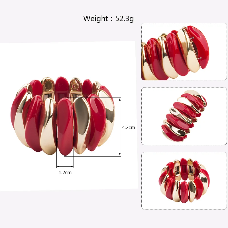 Classic Resin Cuff Bracelet Bangles for Women Fashion New Stretch Colourful Acrylic Bracelet Simple Charm Weddinng Gifts Jewelry (5)