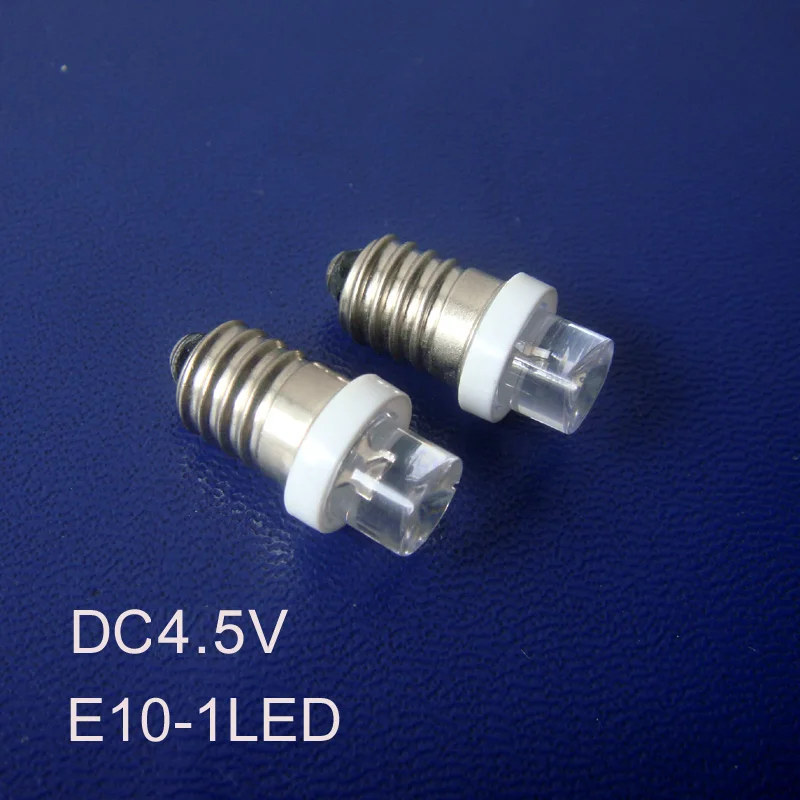 Высокое качество DC4.5V LED E10 Предупреждение фонари, E10 лампы E10 светодиодные индикаторы, СВЕТОДИОДНЫЙ Прибор огни Бесплатная доставка 1000