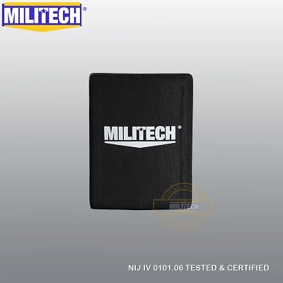 MILITECH 6 ''x 8'' NIJ уровень IV пуленепробиваемая боковая пластина 6 на 8 Al2o3 отдельно стоящая баллистическая ESAPI NIJ уровень 4 панели - Цвет: MILITECH LOGO