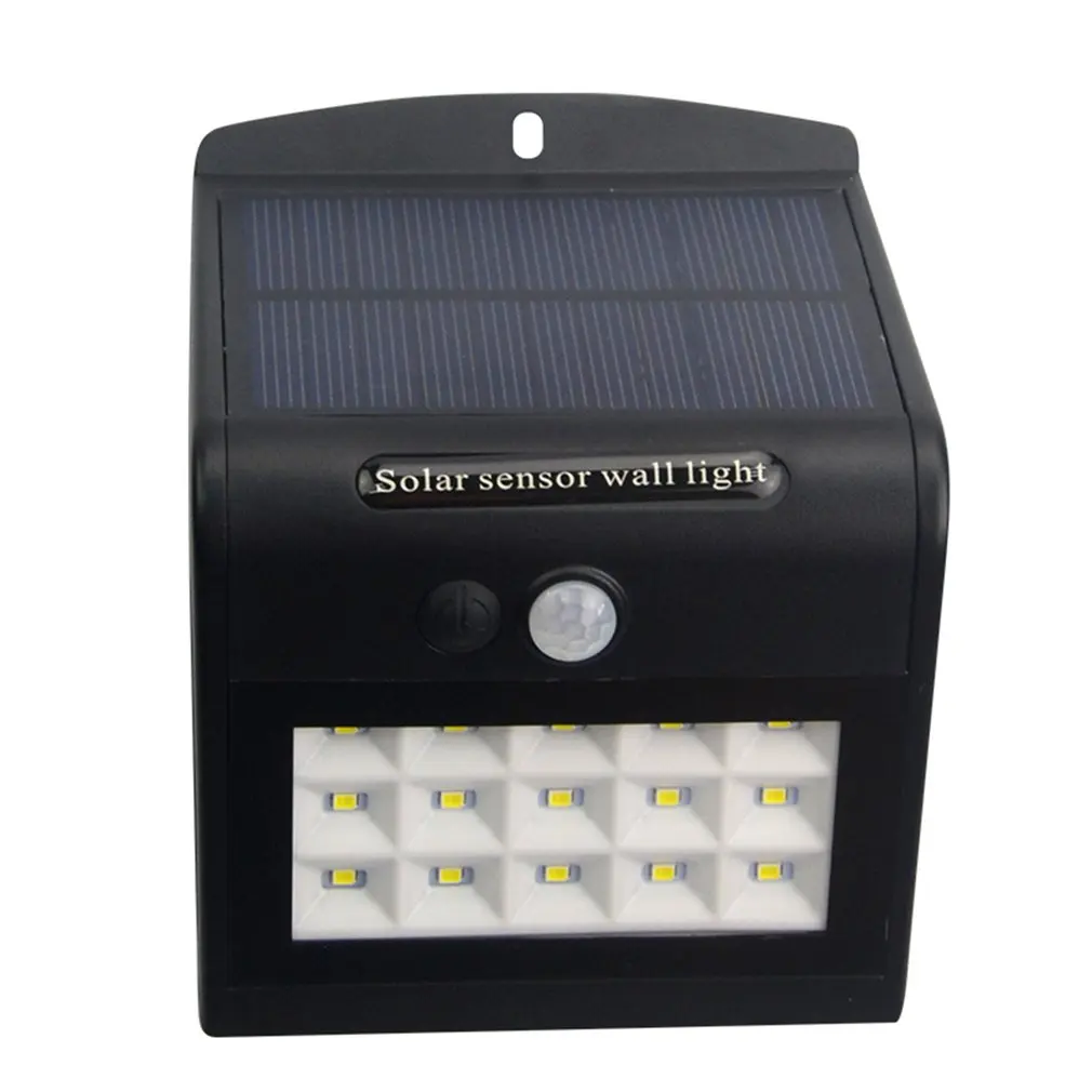 

15 LEDs Solar Power Wall Lamp Body Sensor with 4 Modes Night Light for Home Street Garden Path Lamp Waterproof IP65 Drop Ship