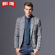Топ Модный повседневный приталенный Блейзер брендовая одежда для мужчин Masculino Осенняя мужская куртка зимний костюм с одной пуговицей свадебное платье