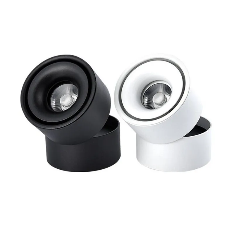 

Surface Mounted Mini Embedded COB LED Downlights 12W 360 degree rotation LED Ceiling Lamp Spot Light Downlight AC85-265V