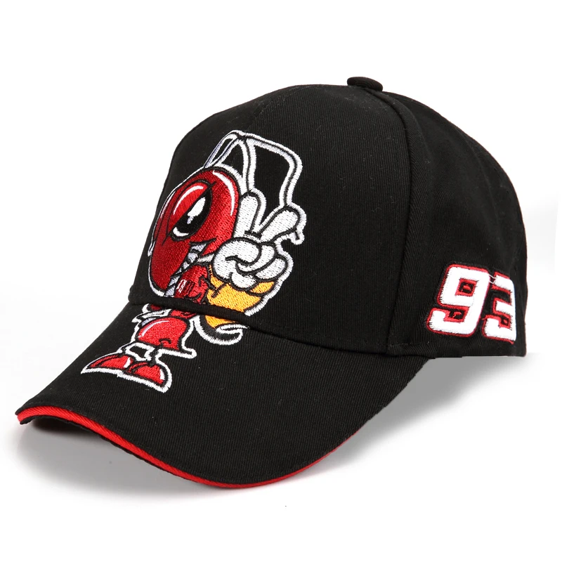 

2018 Hot Sell Cosplay Cartoon Big Ant Embroidery Car Motorcycle Cap Hats Sports Baseball Cap Men and Women Fashion Cap Gorras