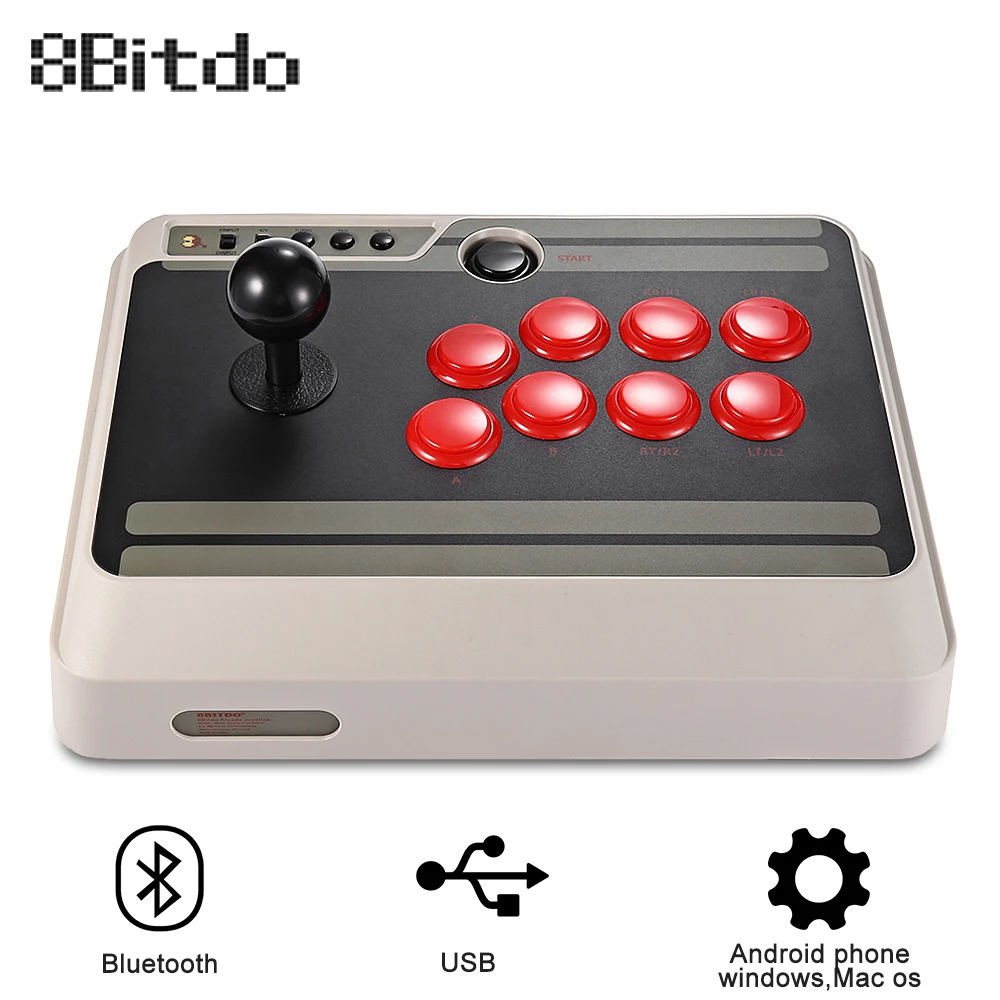 

8Bitdo NES30 Customizable Bluetooth Arcade Stick Gamepad Usb PS4 Controller with Turbo for Nintendo Switch PC Mac Android