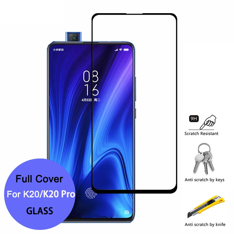 

GerTong 9H Protective Glass On For Xiaomi redmi K20 Pro Full Cover Tempered Glass On For Xiaomi redmi K20 6.39 inch Hongmi k 20