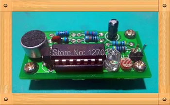 

Free Shipping!!! 10pcs CD4011 sound and light control switch kit / colorful light-emitting diode module