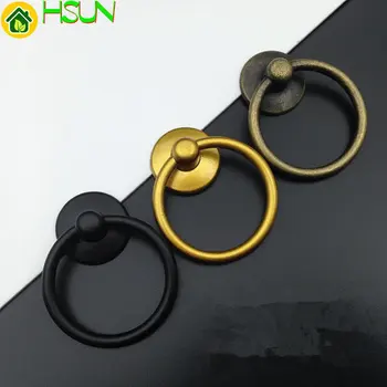 

Drawer Ring Pulls Handle Knobs Gold Antique Bronze Dresser Drop Ring Pulls Knobs Black Kitchen Cabinet Door Knobs