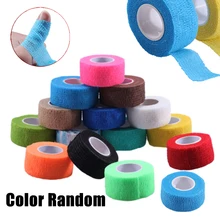 1 Roll Nail Art Protect Tape Flex Wrap Finger Care Self-adhesive Bandage Nail Art Tool Accessories Random Color