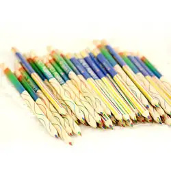 Распродажа 10 шт. прочный карандаш всех цветов радуги 4 в 1 цветной рисунок живопись набор аксессуаров