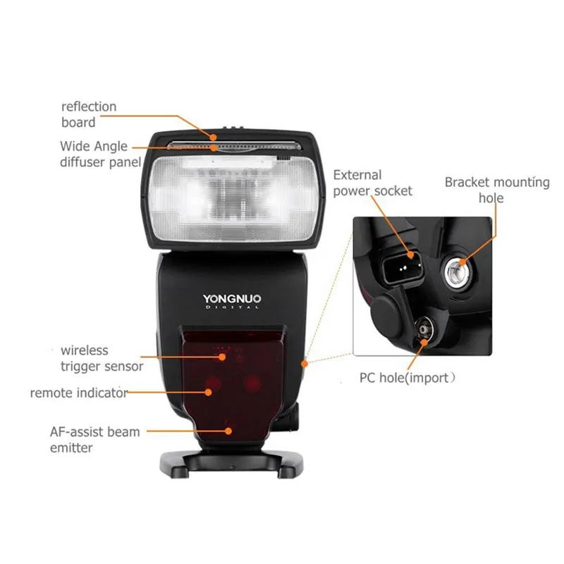 YONGNUO YN685 YN-685 YN685C YN685N Беспроводная HSS 2,4G система i-ttl вспышка DSLR+ YN622C-TX+ фильтр+ рассеиватель