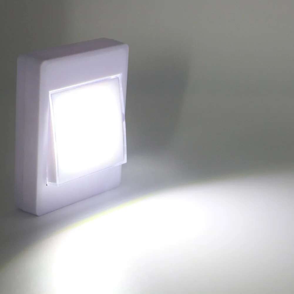 8 LEDs Mini COB akku lampe Schalter LED Wandleuchten Nacht Licht Auf