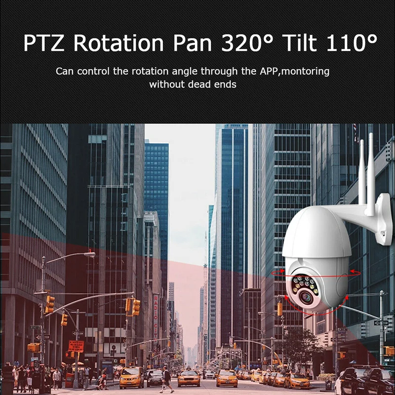 1080P PTZ камера безопасности WIFI наружная скоростная купольная Беспроводная ip CCTV