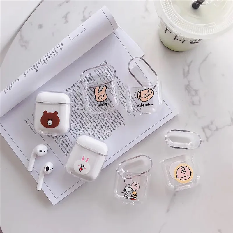 Мультфильм Bluetooth Беспроводной наушники чехол для AirPods Защитная крышка аксессуары