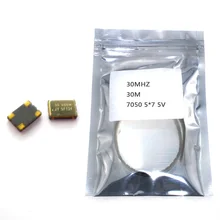 10 шт. SMD 5070 активный кварцевый генератор OSC 30 МГц 30 м 7050 5*7 5В 25PPM