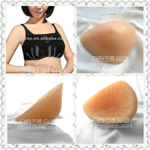  WESTN Silicone Breast Forms, Triangle Fake Boobs Right