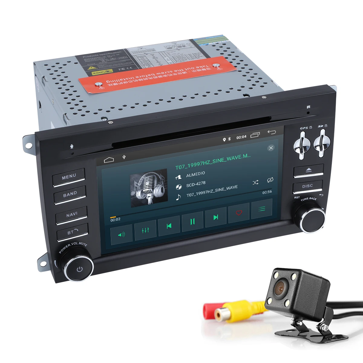 

2G RAM Android 8.1 7" Car DVD Multimedia Player For Porsche Cayenne 2003 2004 2005 2006 2007 2008 2009 2010 RDS OBD2 Camera DAB+