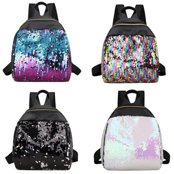 

2018 New Mini Women Sequins Backpack School Bags for Teenage Girls Student Pu Backpacks Female Travel Mochila bolsa feminina