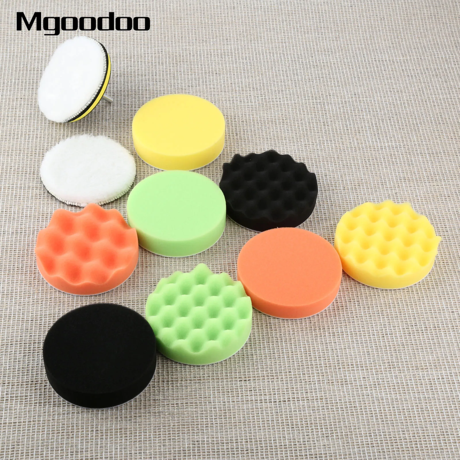 25cm Soft Wool Car Clean Waxing Polishing Polisher Buffer Buffing Bonnet Pad