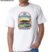 Модная Повседневная Уличная футболка для взрослых с надписью «Pulp fiction Big Kahuna Burger», Забавные футболки с принтом, Мужская футболка с коротким рукавом, европейский размер