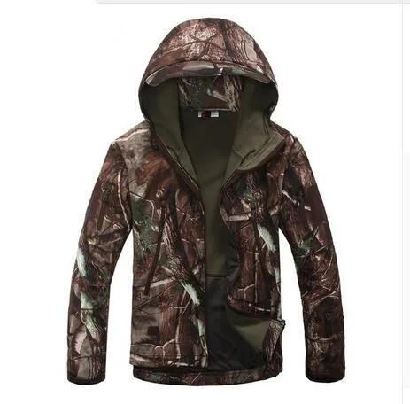 

Loldeal Leaves V4 Military Tactical Jackets Men's Waterproof Windproof Warm Jackets Camouflage Hooded Camouflage Army Garment