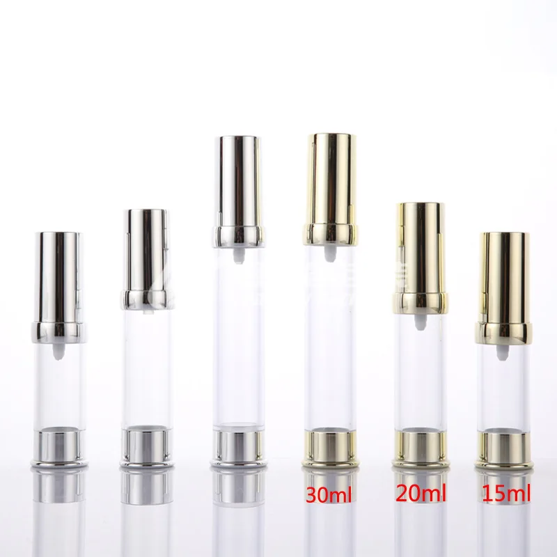 Download Aliexpress.com : Buy 15ml 20ml 30ml Portable Airless Pump Refillable Bottles Plastic Fine Long ...
