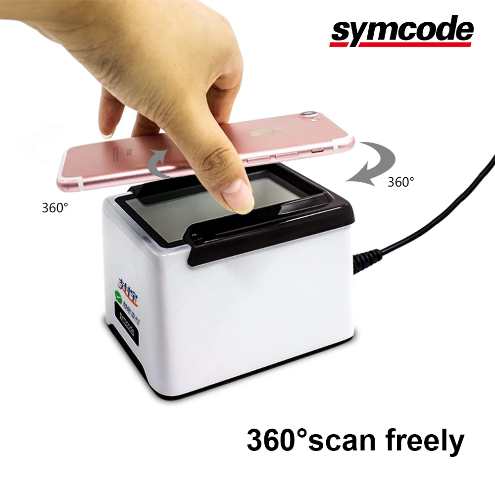 Desktop 1d 2d ماسح الباركود ، منصة symcode 1d 2d قارئ usb السلكية الباركود ، رموز العمل على الشاشة ل دفع النقال Desktop 1d 2d ماسح الباركود ، منصة symcode 1d 2d قارئ usb السلكية الباركود ، رموز العمل على الشاشة ل دفع النقال