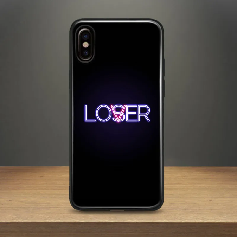 

Loser Club Lover Neon lamp Soft Silicone Phone Case Cover Shell For Apple iPhone 5 Se 5s 6 6s 6Plus 6sPlus 7 8 7Plus 8Plus X
