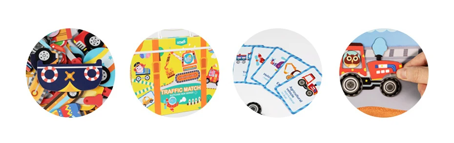 Magnetic Cartoon Puzzle 3D Traffic Matching Jigsaw Games Toy Early Learning Traffic Puzzles Educational Toys for Child Kids Gift_06