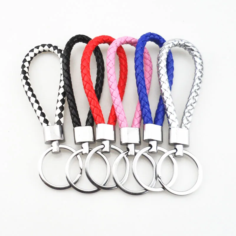 

car Hand-woven leather rope keychain gift for Toyota Camry Corolla RAV4 Yaris Highlander/Land Cruiser/PRADO Vios Vitz/