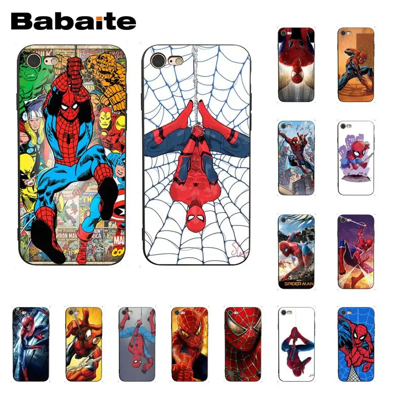 

Babaite Marvel Comics Spider-Man Spider Man Phone Case for iphone 11 Pro 11Pro Max 6S 6plus 7 7plus 8 8Plus X Xs MAX 5 5S XR