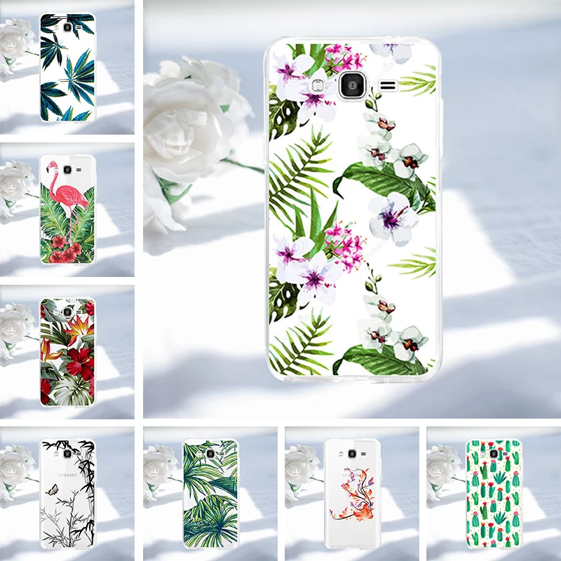 

Case For Samsung Galaxy Grand Prime VE Duos G530 SM-G530H SM-G531H SM-G531F SM-G531H/DS Cover Silicone Painted Plats Leaf Shell