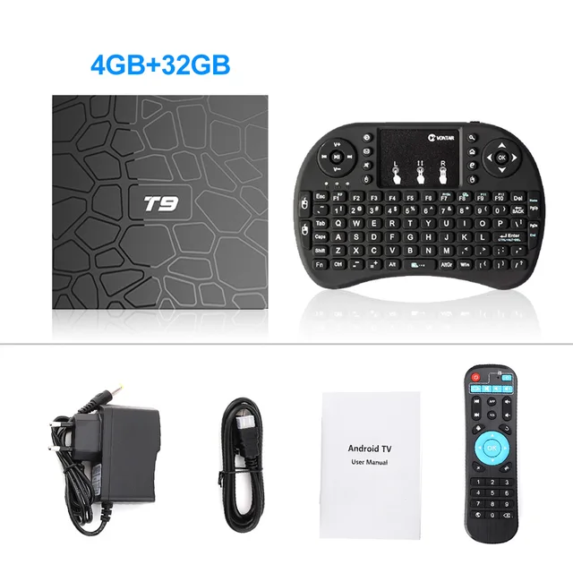Android 9 0 Tv Box T9 Smart Tv Box 4k Set Top Box Quad Core 4gb Ram 32g 64gb Rom H 265 Usb 3 0 Google Player Store Youtube Tvbox Set Top Boxes Aliexpress
