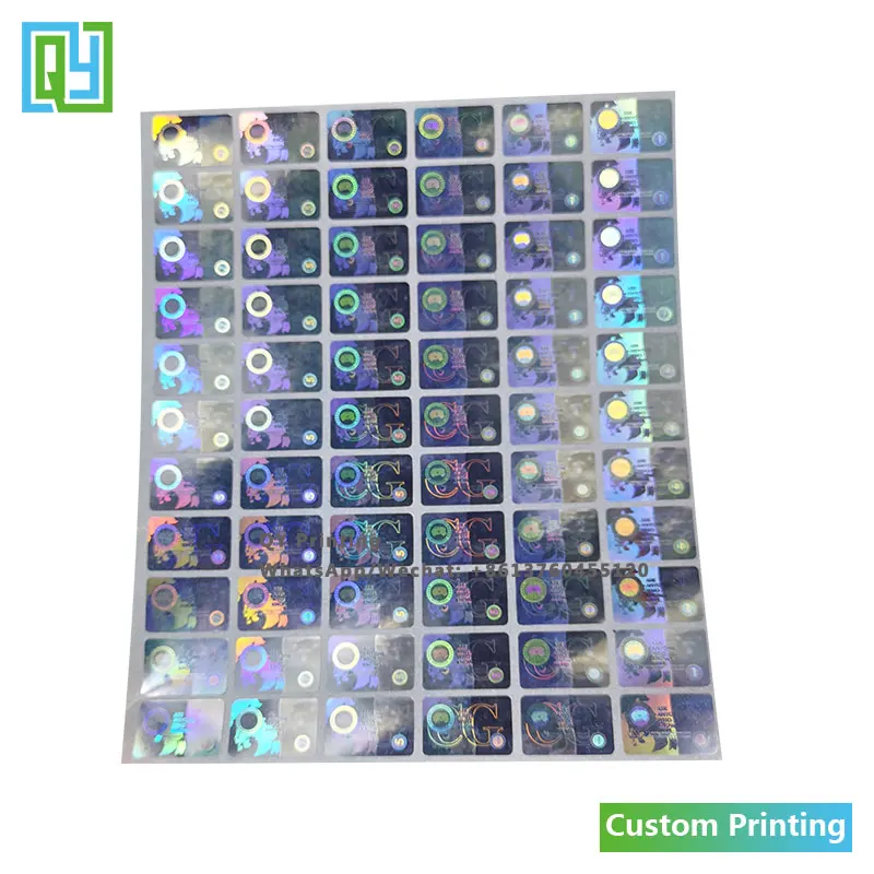 Рисунок 4 - голографические Серебристые наклейки