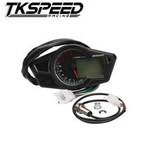 Motorcycle LCD Speedometer Motorcycle Digital Odometer Speedometer Tachometer Fit for 2&4 Cylinders