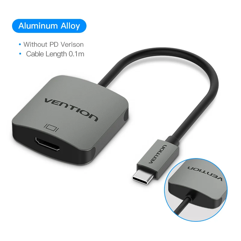 Vention USB C концентратор type C к HDMI USB 3,0 концентратор thunderbolt 3 RJ45 адаптер для MacBook samsung S8/S9 huawei P20 Pro usb-c адаптер - Цвет: 1 in 1 Style