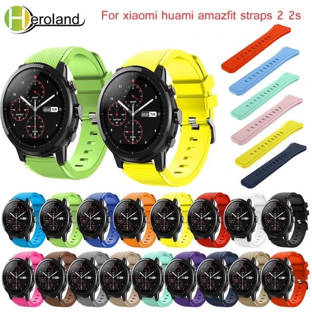 Band For Amazfit Stratos 2S Watchbands 22mm Silicone Watch band For Samsung Gear Band For Amazfit Stratos 2S Watchbands 22mm Silicone Watch band For Samsung Gear