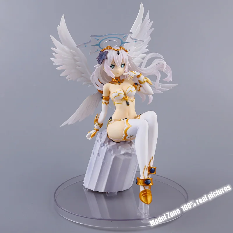 

Cyberdimension Neptunia: 4 Goddesses Online Black Heart Noire PVC Action Figure White wings Girl Collection model Toy Gift boxed