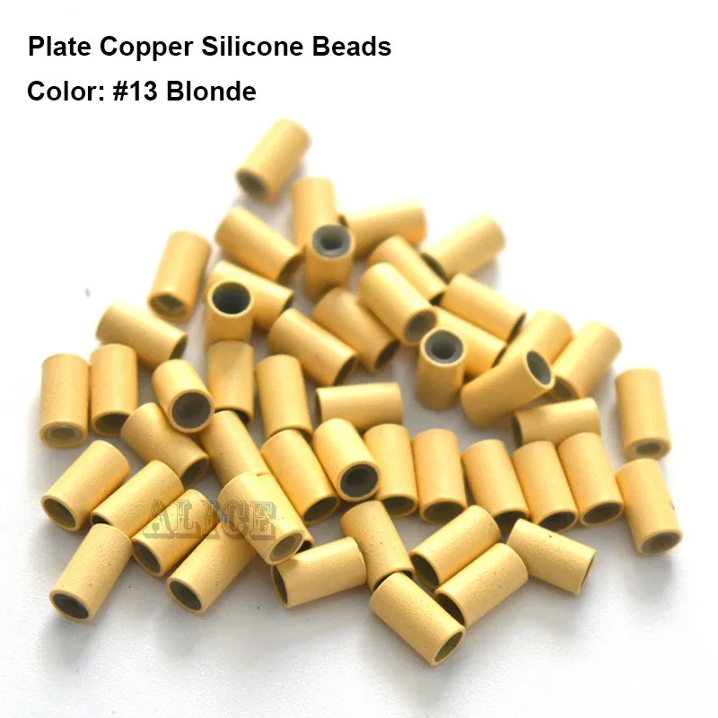 Flat Edge Silicone Copper Micro Rings 3.42.06.0mm Dark Blonde 1000pcsLot Perles Dreadlocks Hair Rings For Braids
