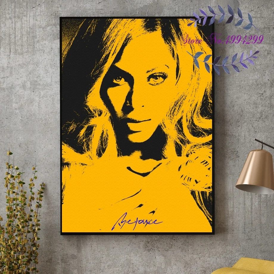 Beyonce Pop Music Singer Superstar Poster Canvas Art Print Home Decor | Дом и сад