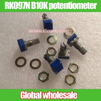 

20pcs RK097N B10K 09-type seal single joint potentiometer / variable resistor length 15MM