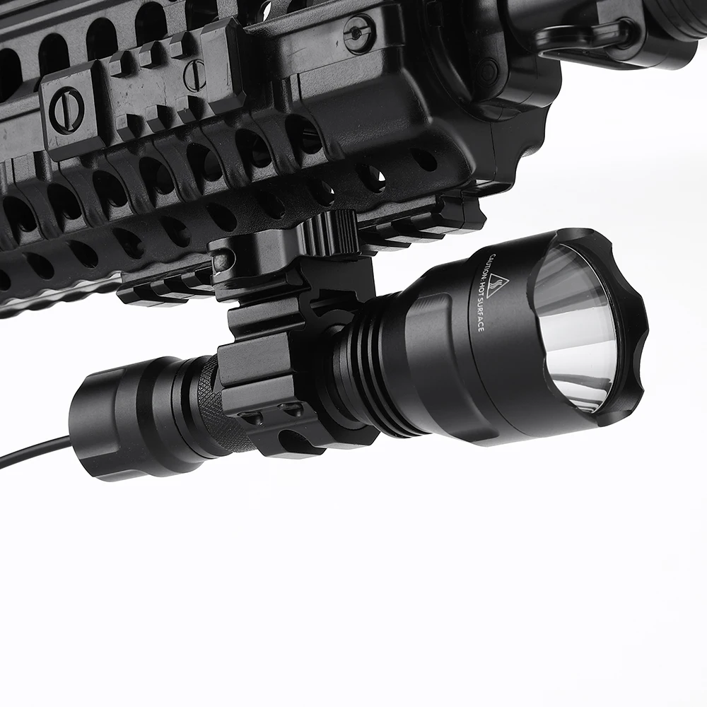 AloneFire C8 CREE XM-L2 U3 светодиодный тактический флэш-светильник фонарь охотничий 20 мм крепление для страйкбола прицел ружья светильник 18650 батарея