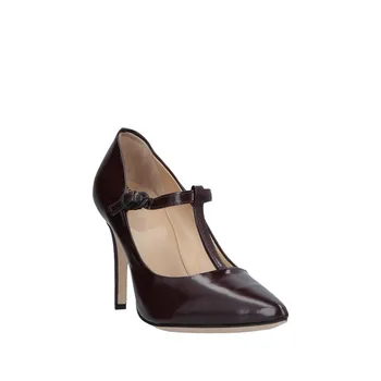 

New Patent Leather T-strap Pumps Women Shoes Stiletto High Heels Pointed Toe T-bar Dress Shoes Ankle Buckle Strap Shoes Woman