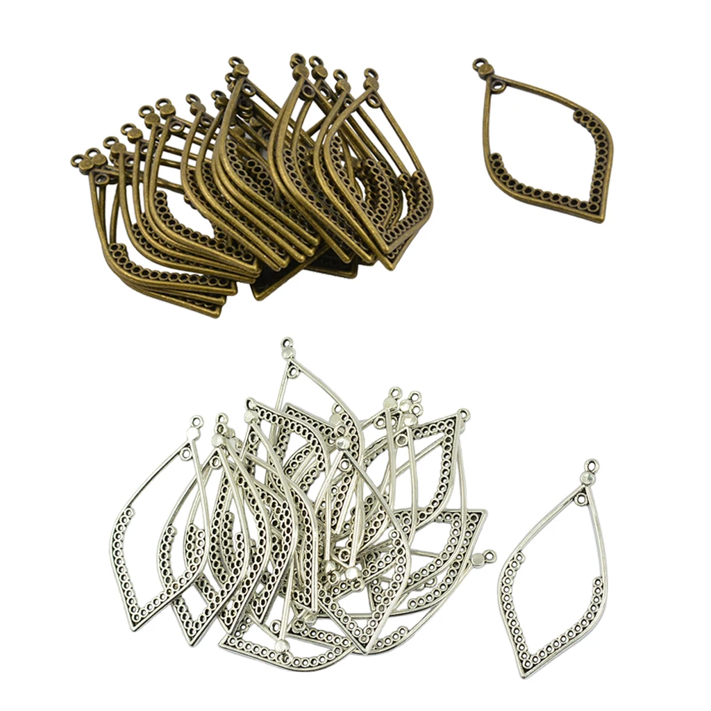 40pcs Alloy Chandelier Earring Jewelry for DIY Charm Pendant Making Beads