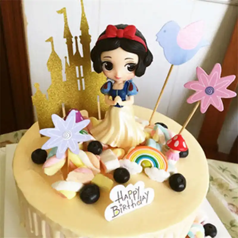 カップケーキ人形姫トッパー子供誕生日お土産ギフト女の子トイ白雪姫プリンセス誕生日デコレーションケーキトッパー ケーキデコレーション用品 Aliexpress