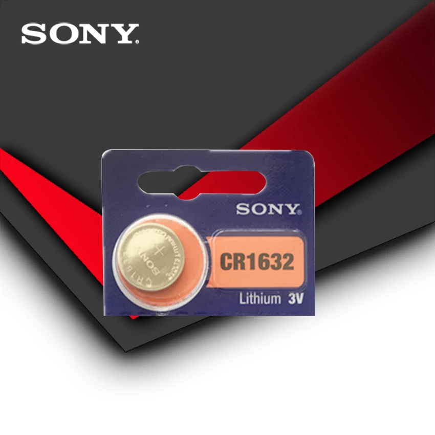 

1pc/lot Sony Original 100% CR1632 Button Cell Battery For Watch Car Remote Key cr 1632 ECR1632 GPCR1632 3v Lithium Battery