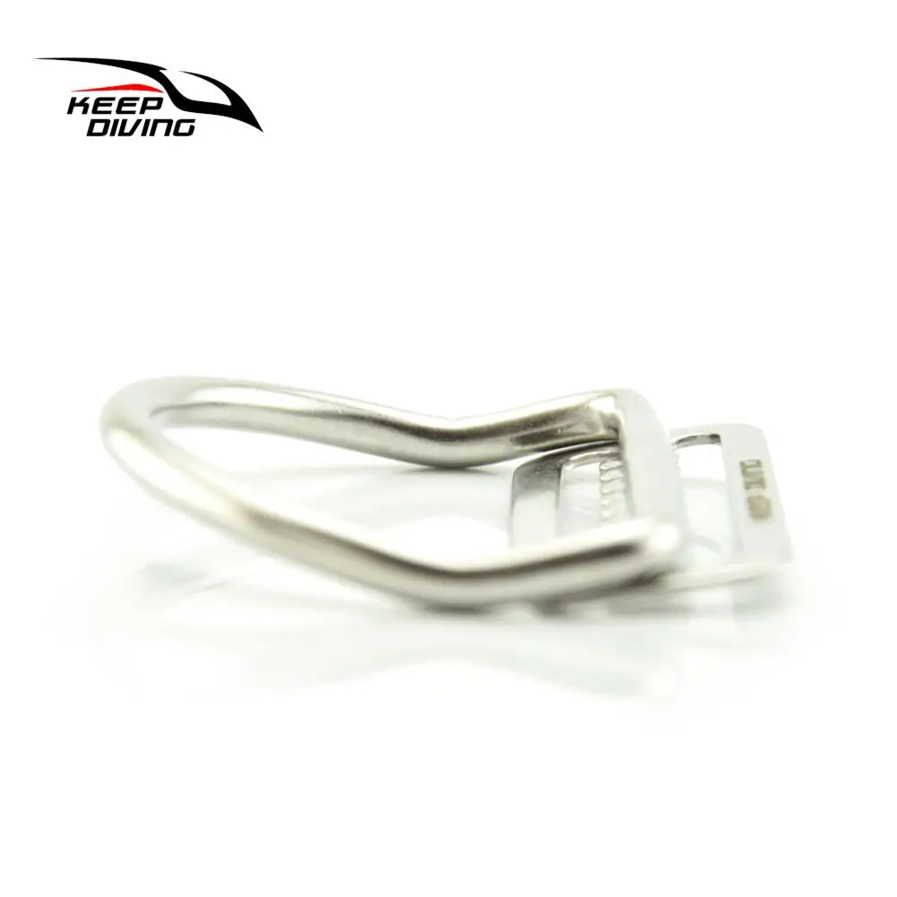 إبقاء الغوص 316 الفولاذ المقاوم للصدأ ينحني D حلقة مشبك الغوص اكسسوارات 5 سنتيمتر واسعة الشريط لتعليق ، تنفس ، كاميرا ، أداة الدعامة