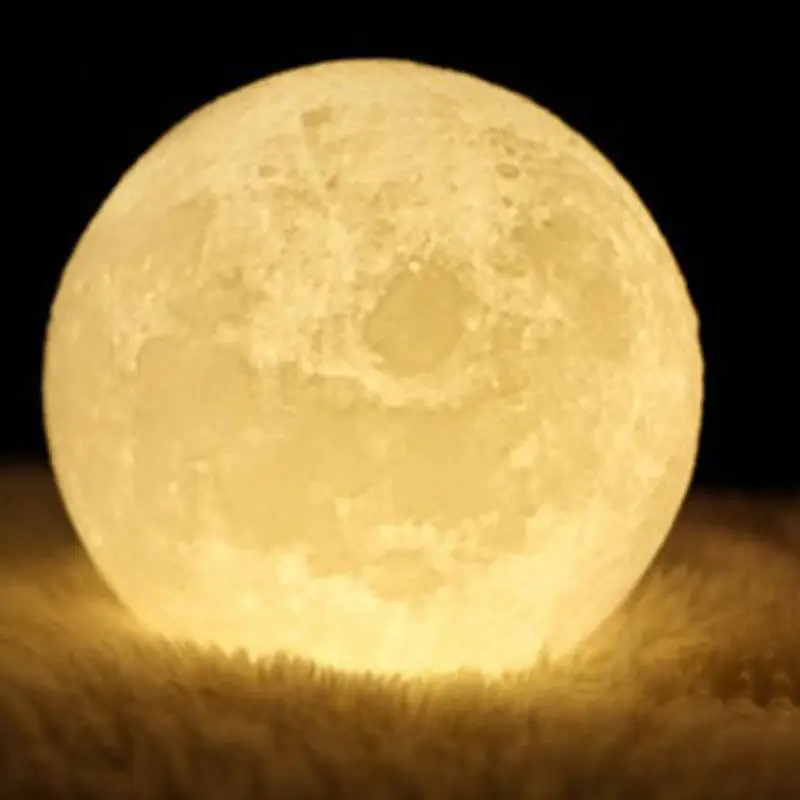 3D LED Moon Night Light Moonlight Little Colorful Desktop Lamp Decoration 3d moonlight fashion led decorative lamp night light romantic birthday present moon night light