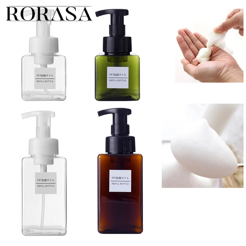 

1Pcs 250ml Foaming Bottle Mousses Bubble Bottle Shampoo Lotion Refillable Bottles Foam Pump Soap Dispenser Clear Bottling